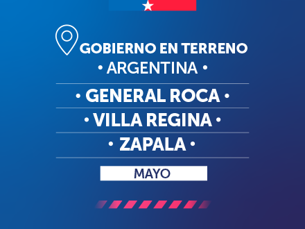Atenciones a chilenos residentes en General Roca, Villa Regina y Zapala